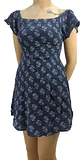 Vestido Cuello Bote Lois Jeans Estampado Floral Talla L - Miniatura 1
