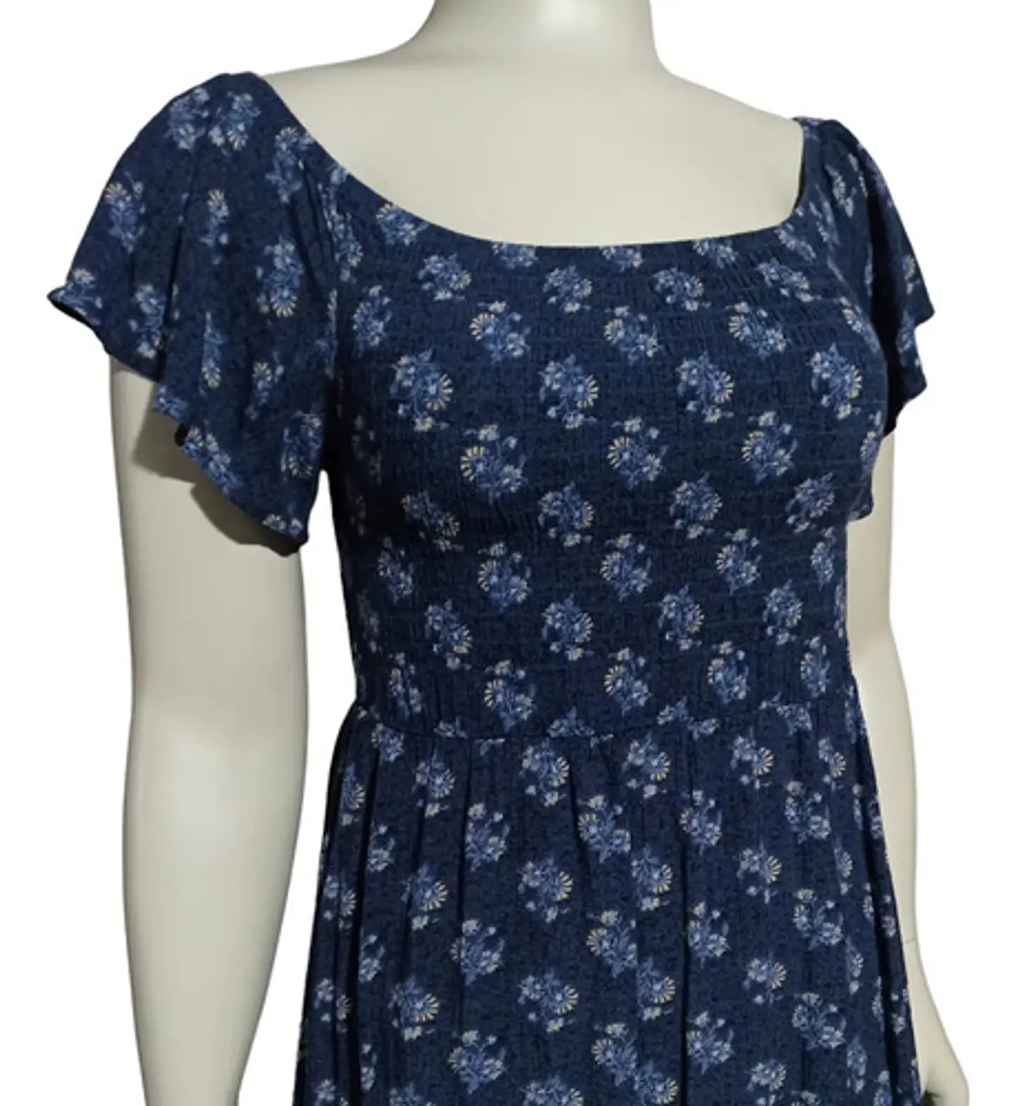 Vestido Cuello Bote Lois Jeans Estampado Floral Talla L 3