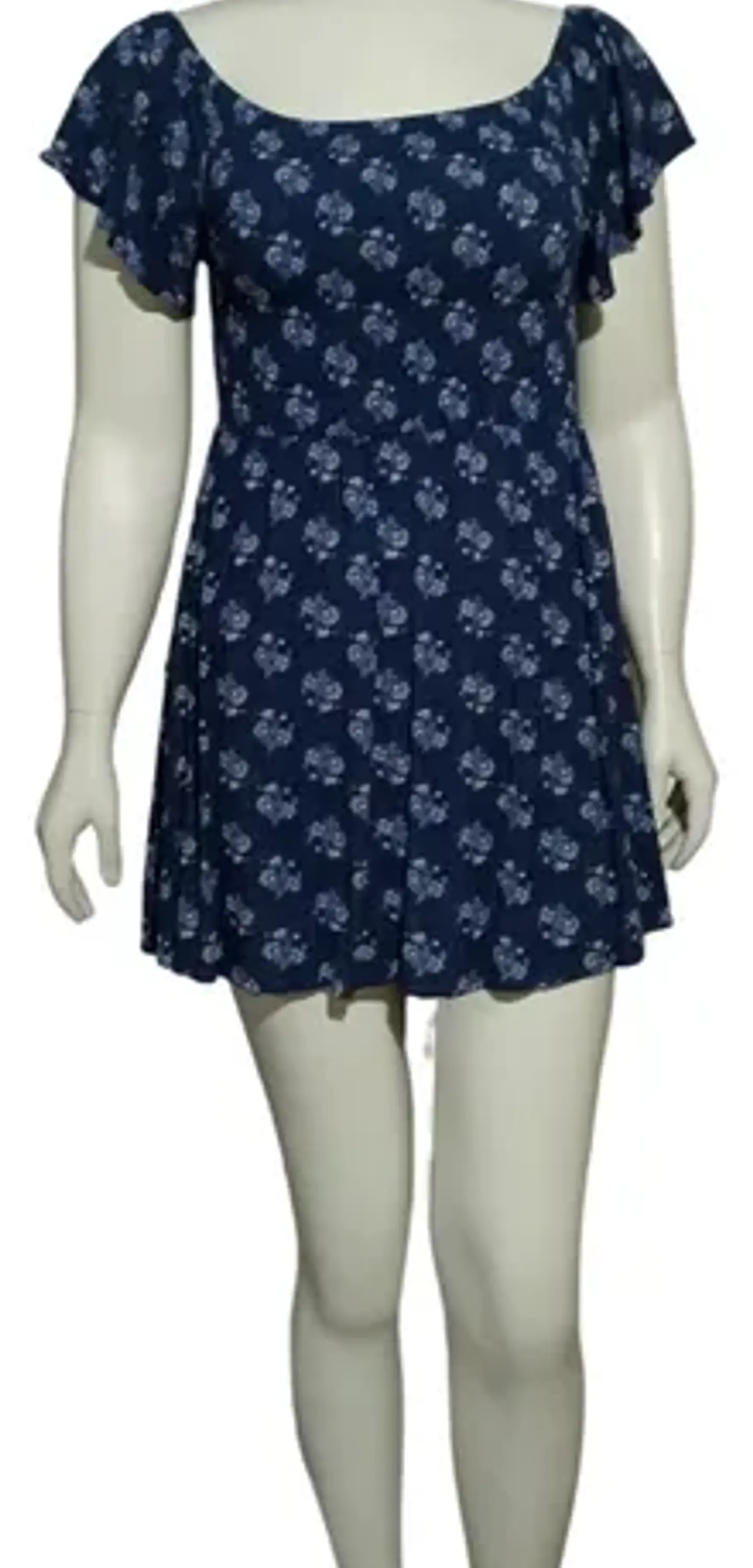 Vestido Cuello Bote Lois Jeans Estampado Floral Talla L 4