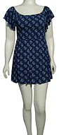 Vestido Cuello Bote Lois Jeans Estampado Floral Talla L - Miniatura 4