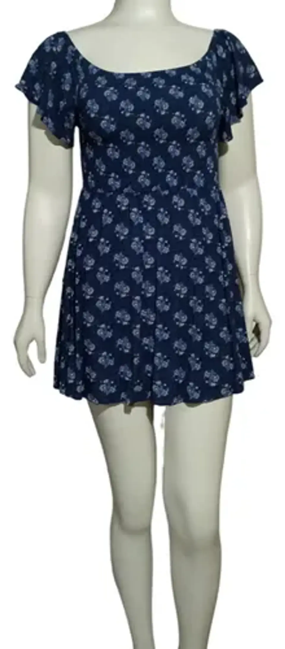 Vestido Cuello Bote Lois Jeans Estampado Floral Talla L 4