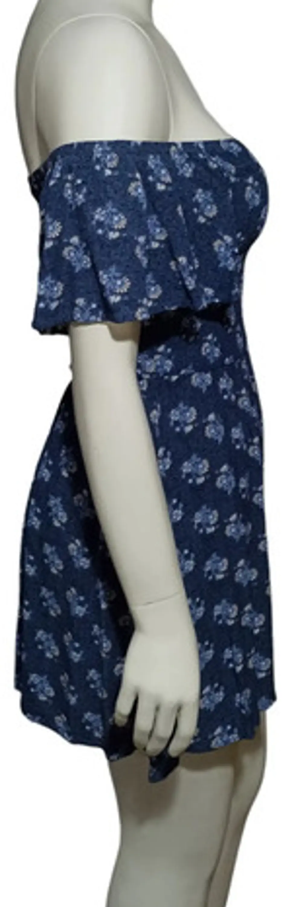 Vestido Cuello Bote Lois Jeans Estampado Floral Talla L 5