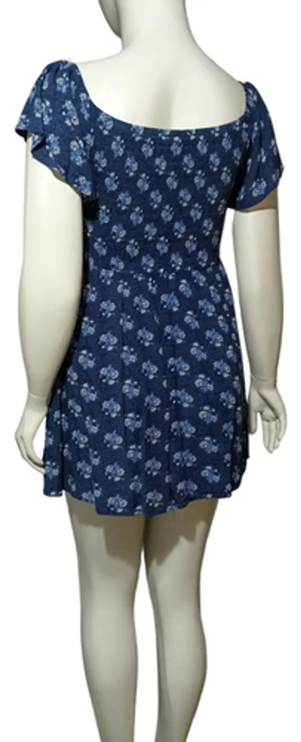 Vestido Cuello Bote Lois Jeans Estampado Floral Talla L 6