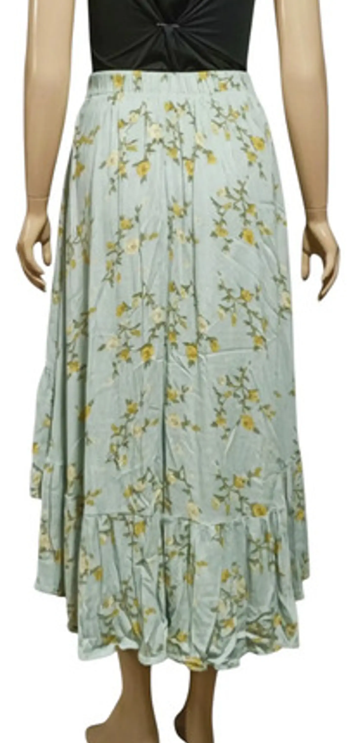 Falda Floral Asimétrica Importada Xhilaration Talla M - L 4