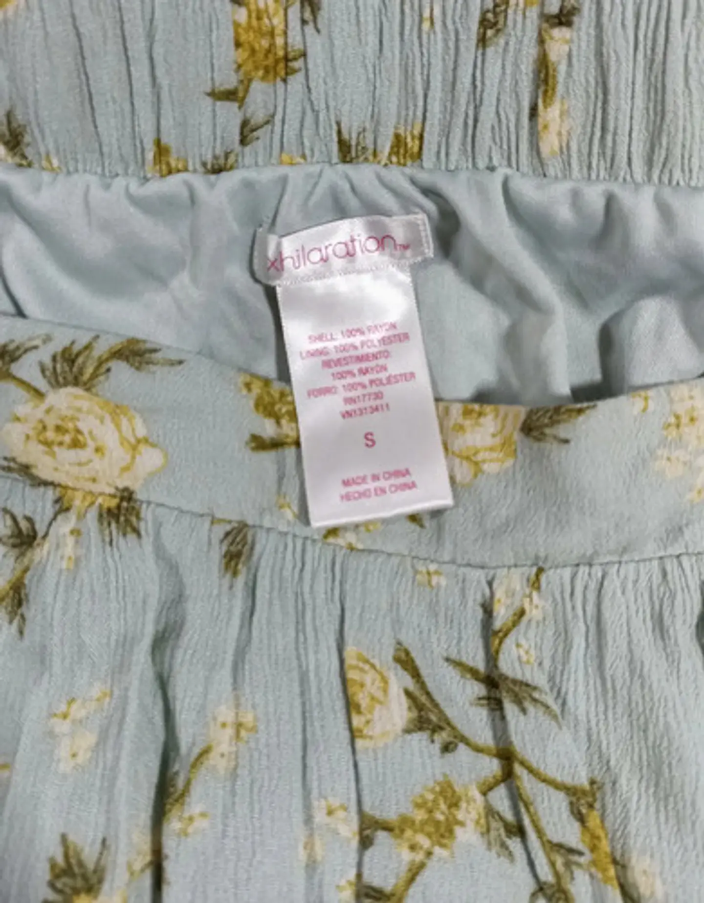 Falda Floral Asimétrica Importada Xhilaration Talla M - L 7