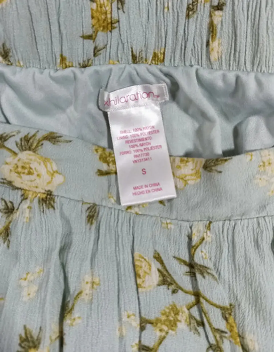 Falda Floral Asimétrica Importada Xhilaration Talla M - L 7