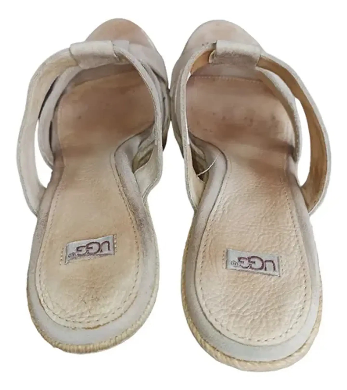 Sandalias de Cuña Marca Ugg Modelo Tawnie Beige - Talla 38 7