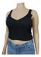 Crop Negro Tejido Opposite Mujer Talla L - Miniatura 2