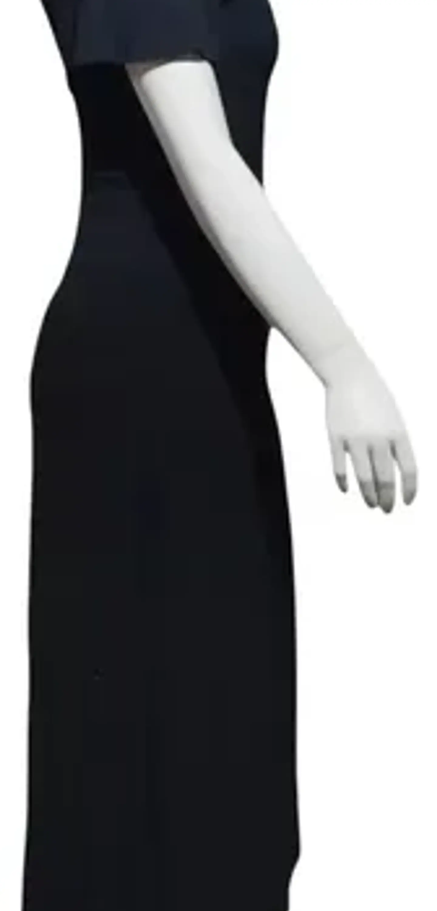 Maxi Vestido Negro Marca IO - Hombros Caídos Talla M 5