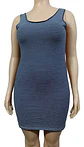 Vestido Corto Ajustado Elastizado A Rayas Mujer Talla L - XL - Miniatura 2