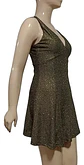 Mini Vestido De Fiesta - Noche Dorado Oscuro Talla M - Miniatura 5
