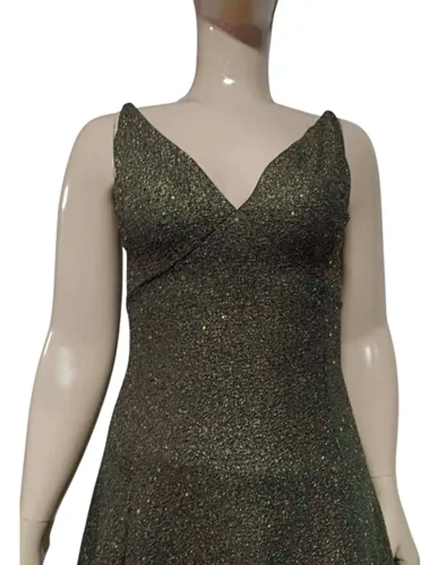 Mini Vestido De Fiesta - Noche Dorado Oscuro Talla M 7