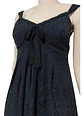 Vestido Negro Midi Semi Formal De Algodón Importado Talla M - Miniatura 5