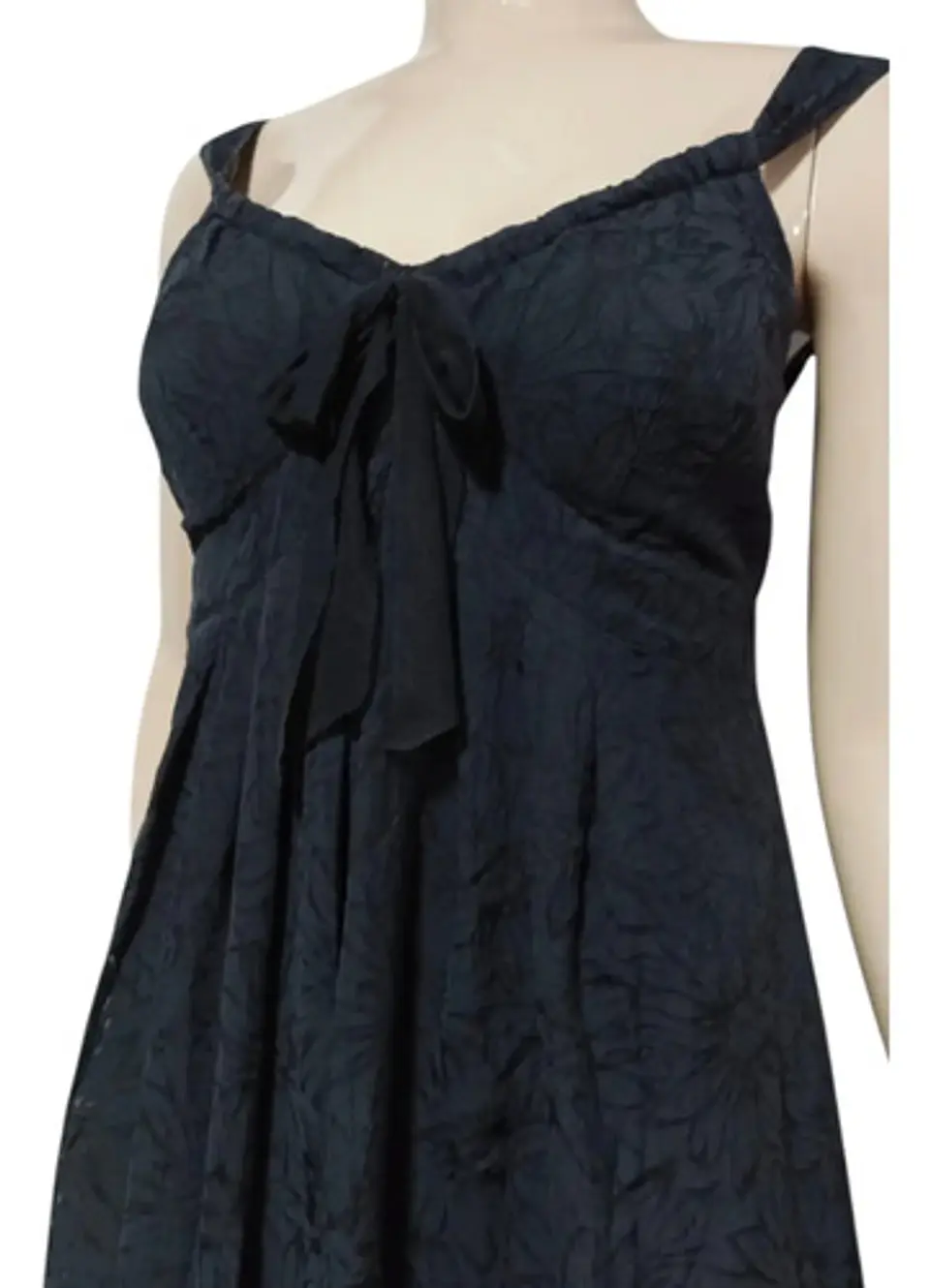 Vestido Negro Midi Semi Formal De Algodón Importado Talla M 5