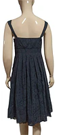 Vestido Negro Midi Semi Formal De Algodón Importado Talla M - Miniatura 6