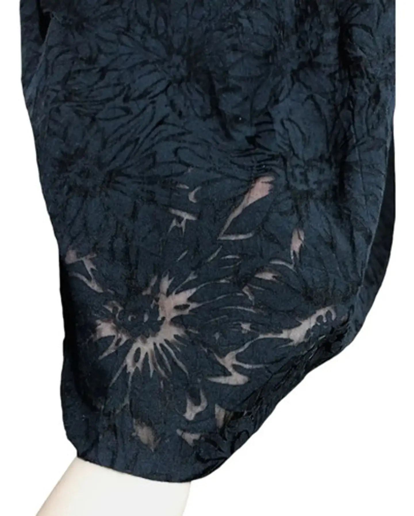 Vestido Negro Midi Semi Formal De Algodón Importado Talla M 7