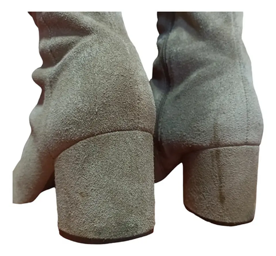Botas De Gamuza Aerosoles Taco De Bloque - Talla 39 7