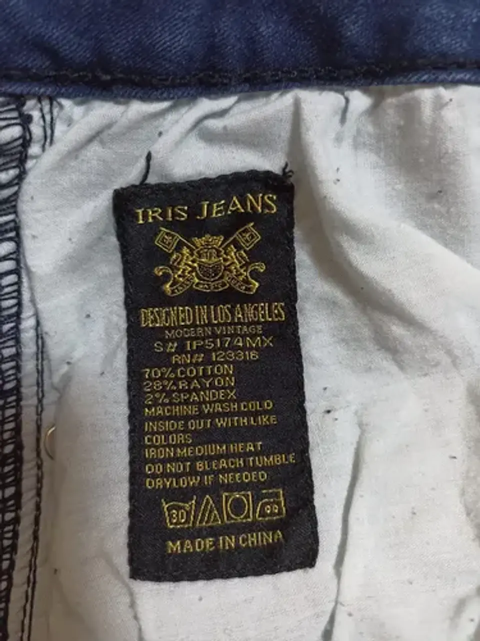 Jeans Desteñidos Rasgados Corte Skinny Talla Grande 56 9