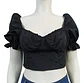 Crop Top Con Mangas Abombadas H & M Talla M - Miniatura 2