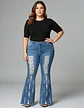 Jeans Rasgados Bootcut Ashley Stewart - Talla 56 - Miniatura 1