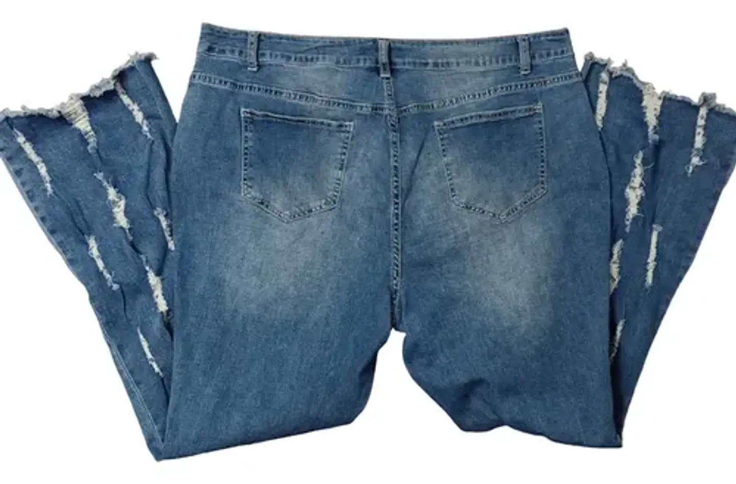 Jeans Rasgados Bootcut Ashley Stewart - Talla 56 5