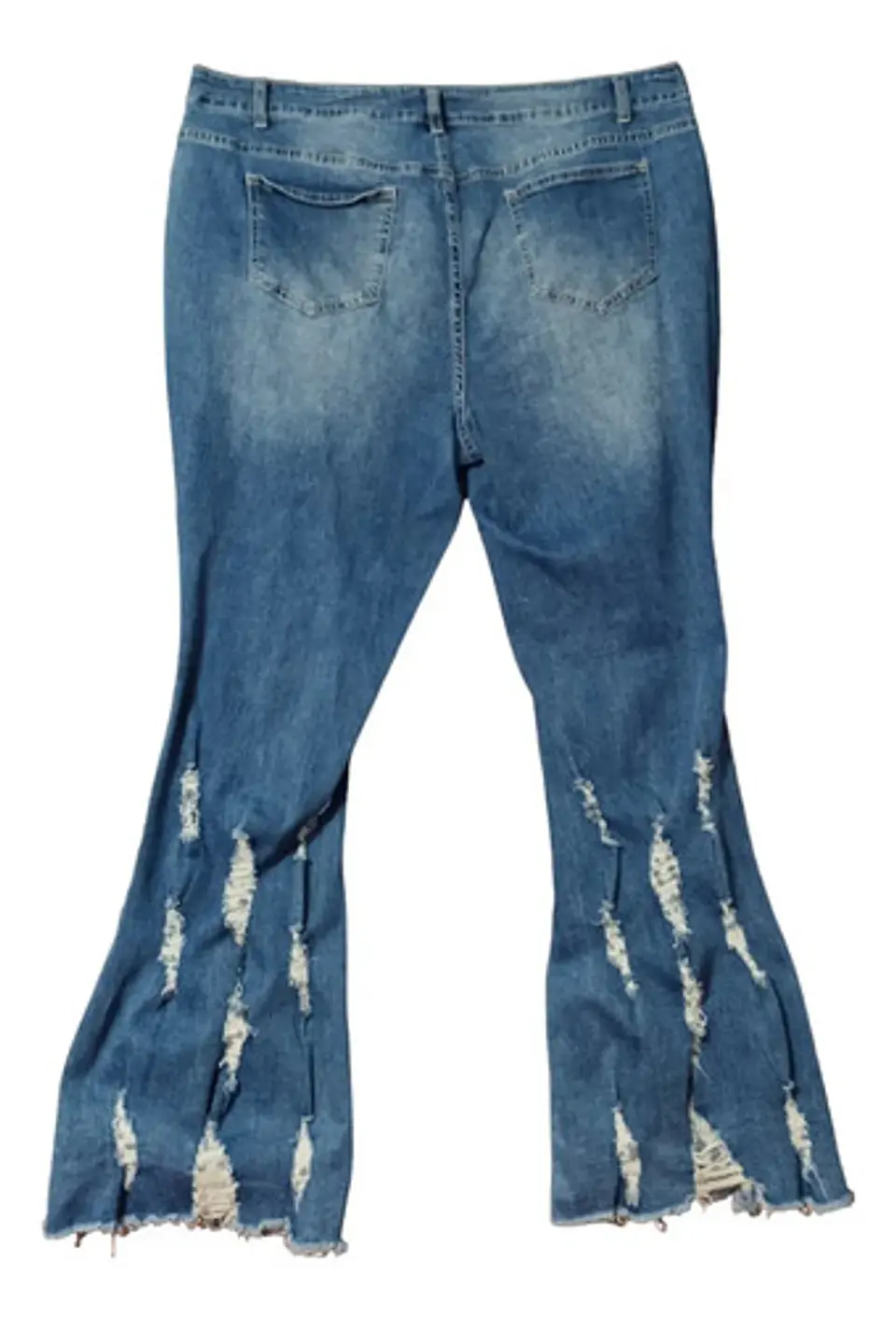 Jeans Rasgados Bootcut Ashley Stewart - Talla 56 6