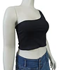 Crop Top Negro Asimétrico Sybilla - Talla L - Miniatura 3