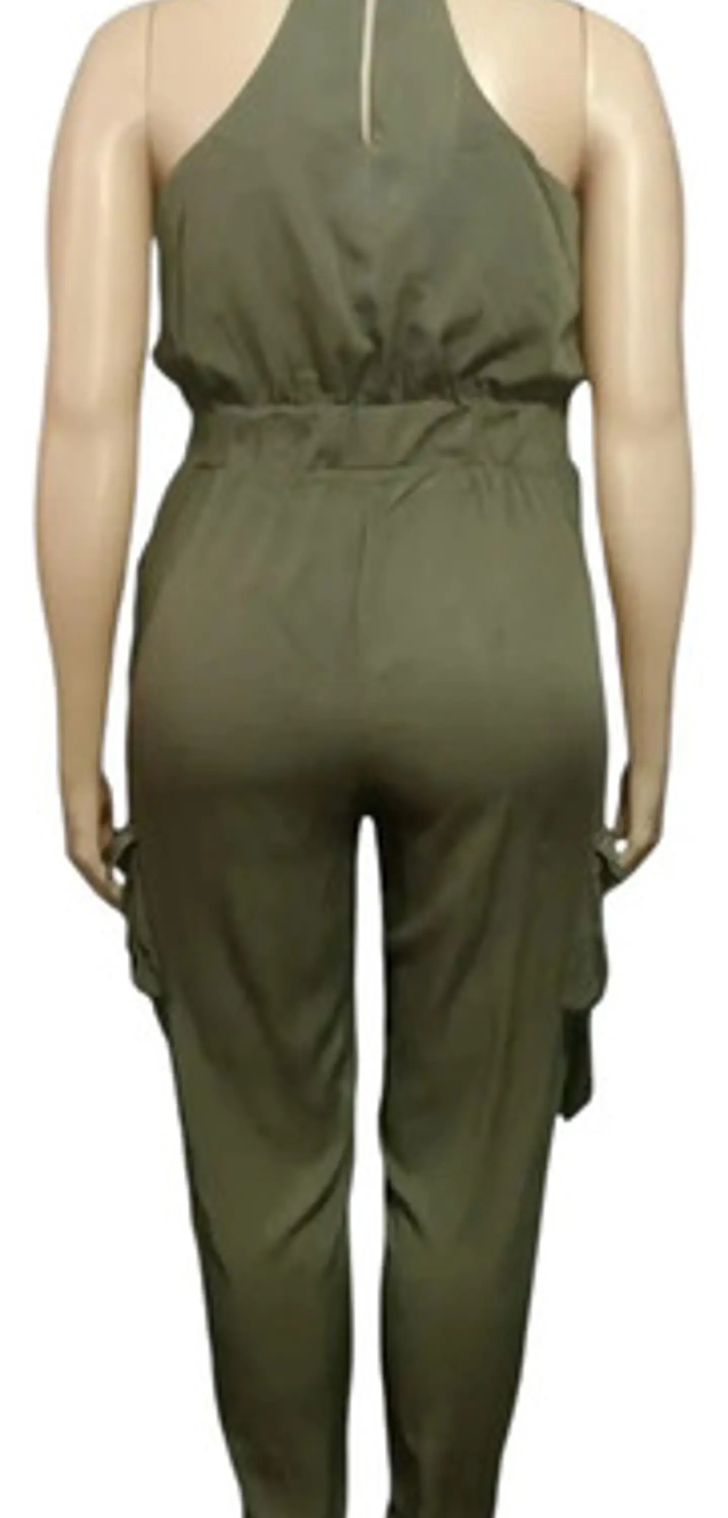 Enterito Cargo Semi Formal Con Cinturón Y Pedrería Talla XL 6