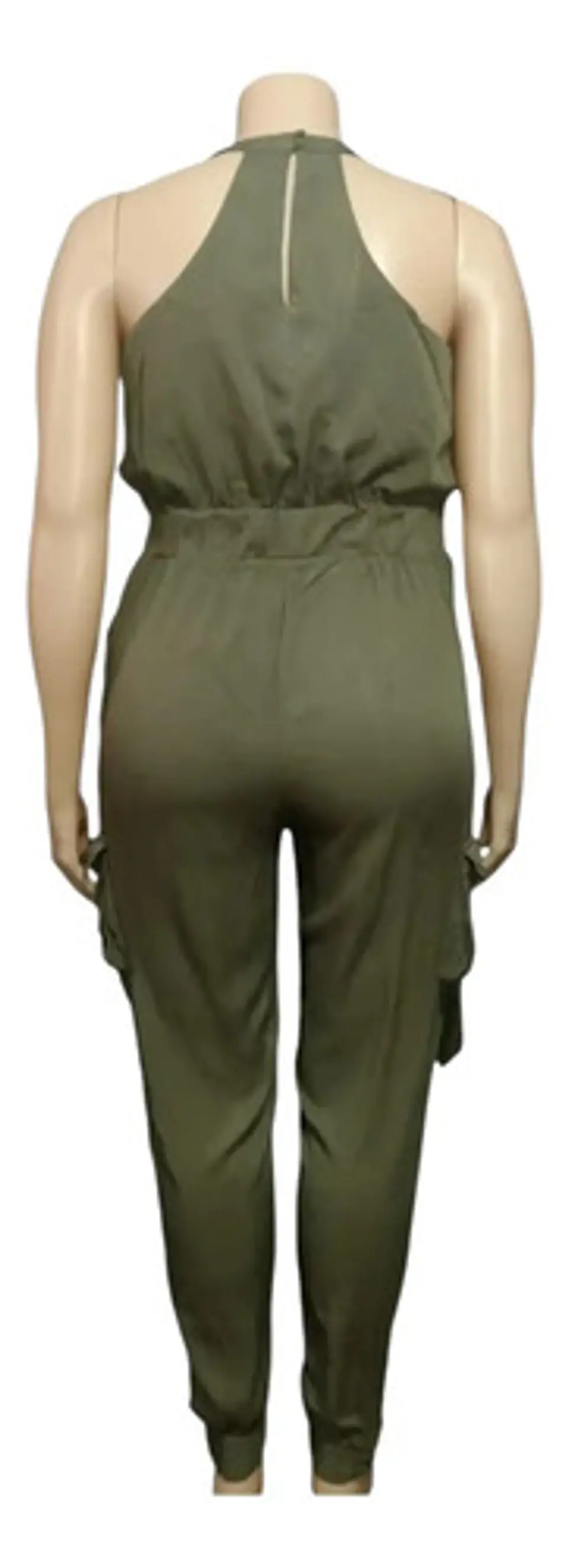 Enterito Cargo Semi Formal Con Cinturón Y Pedrería Talla XL 6