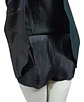 Mini Falda Negra De Cuero Sintético Con Vuelos - Talla M - Miniatura 9