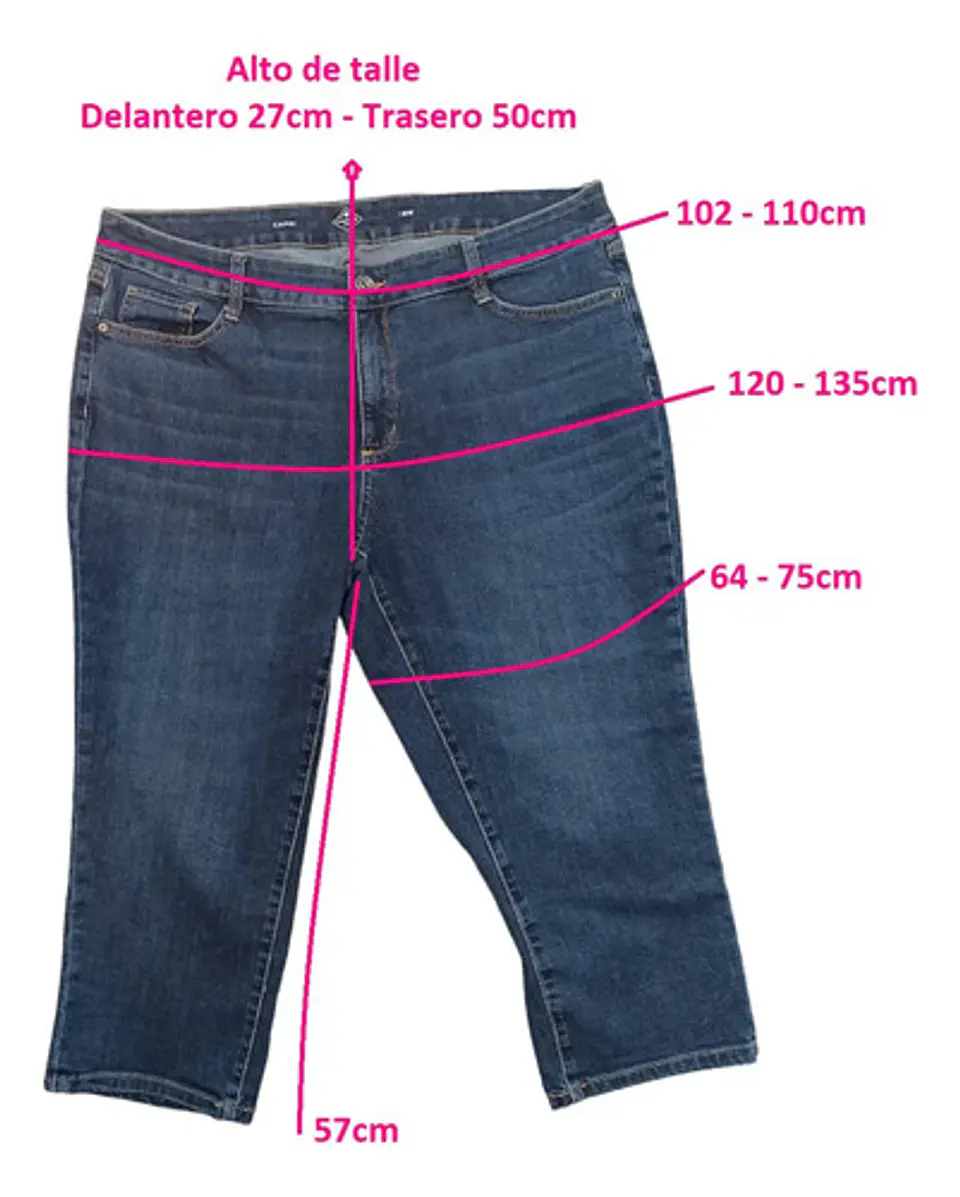 Jeans Capri Stretch St. John's Bay - Talla 54 5