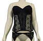 Corset Lencero Negro Con Porta Liga - La Senza  Talla M - Miniatura 4