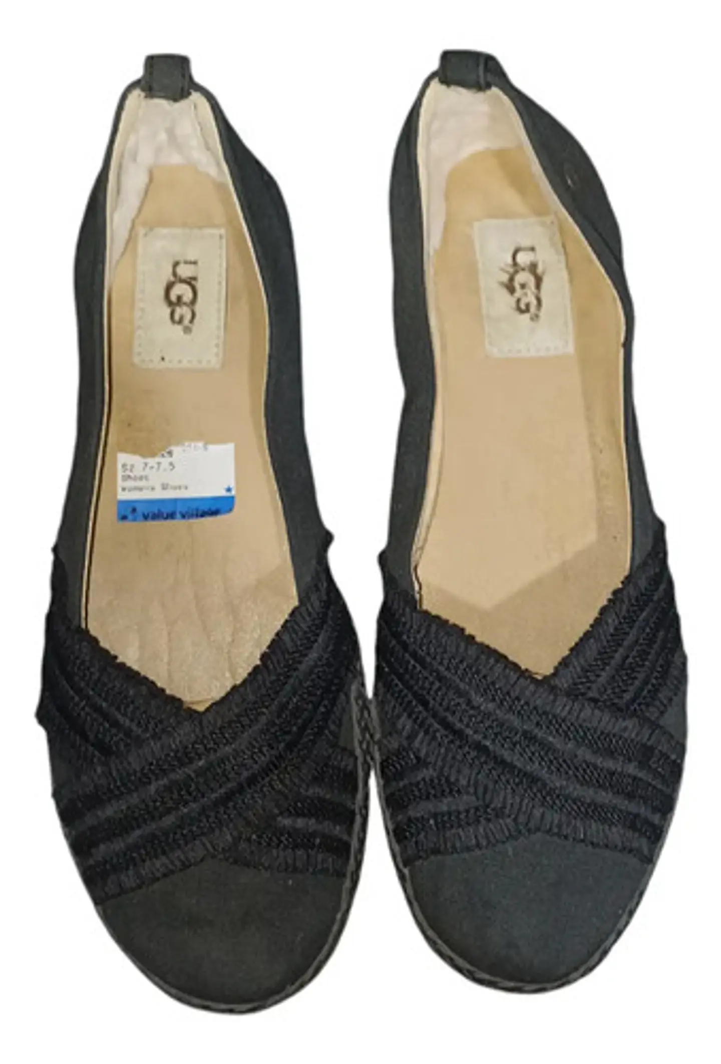 Alpargatas UGG Modelo Ynez Lona Negra Mujer - Talla 37.5 5