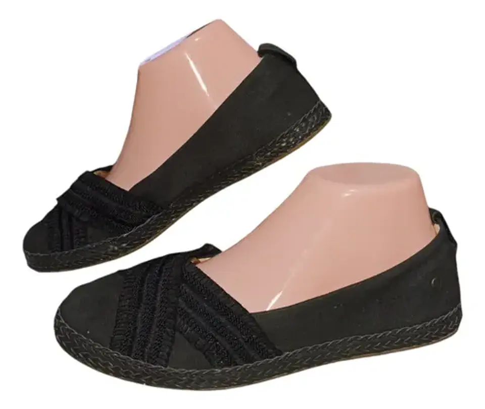 Alpargatas UGG Modelo Ynez Lona Negra Mujer - Talla 37.5 6