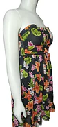 Vestido Floral Forever 21 - Strapless Asimétrico Talla M - Miniatura 3