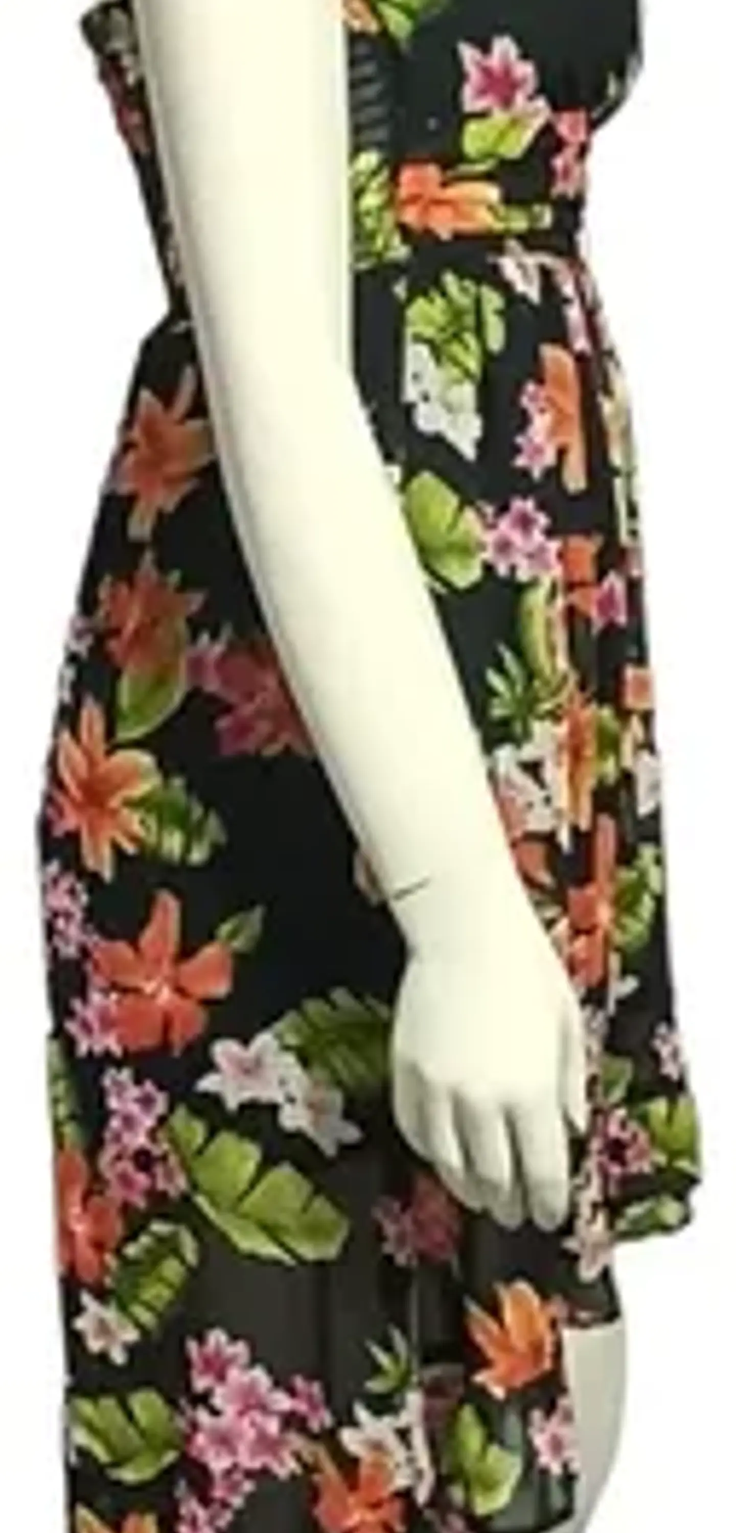 Vestido Floral Forever 21 - Strapless Asimétrico Talla M 4