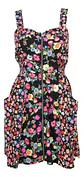 Vestido Corto Floral Cierre Frontal Y Bolsillos Quiz Talla M - Miniatura 3