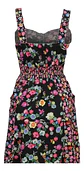 Vestido Corto Floral Cierre Frontal Y Bolsillos Quiz Talla M - Miniatura 4