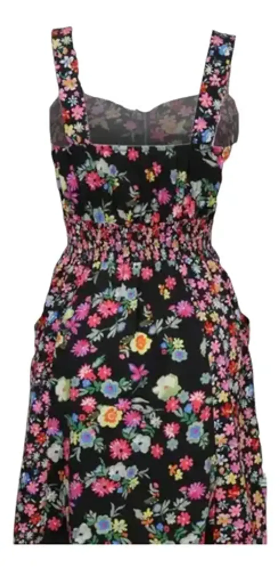 Vestido Corto Floral Cierre Frontal Y Bolsillos Quiz Talla M 4