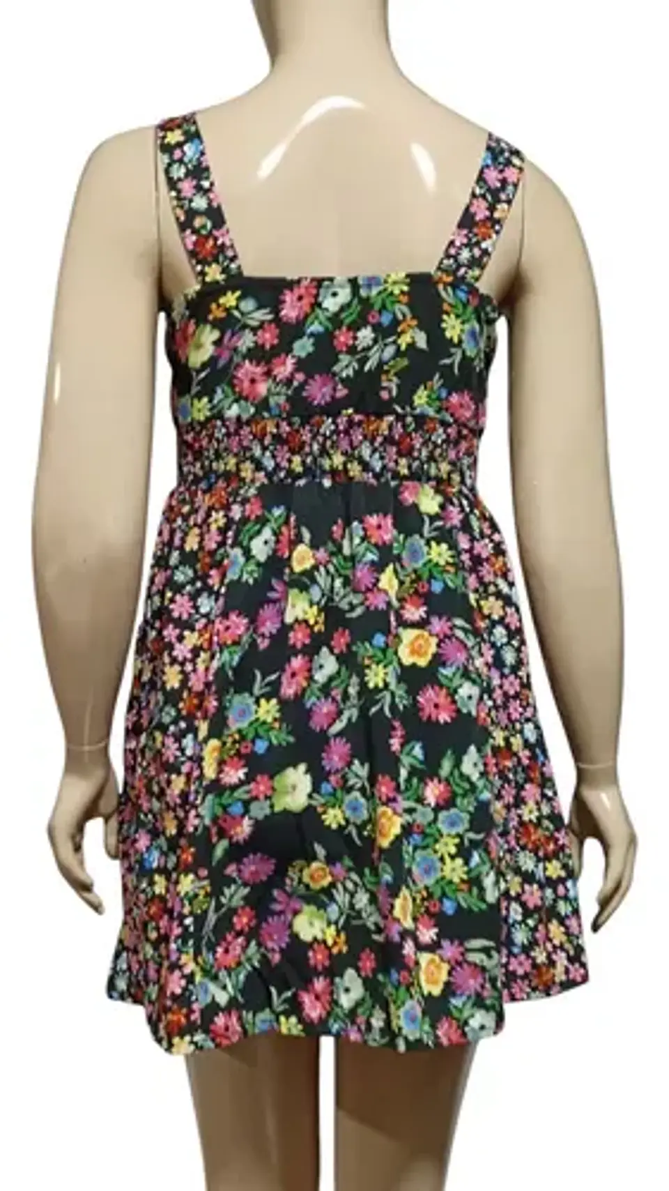 Vestido Corto Floral Cierre Frontal Y Bolsillos Quiz Talla M 8