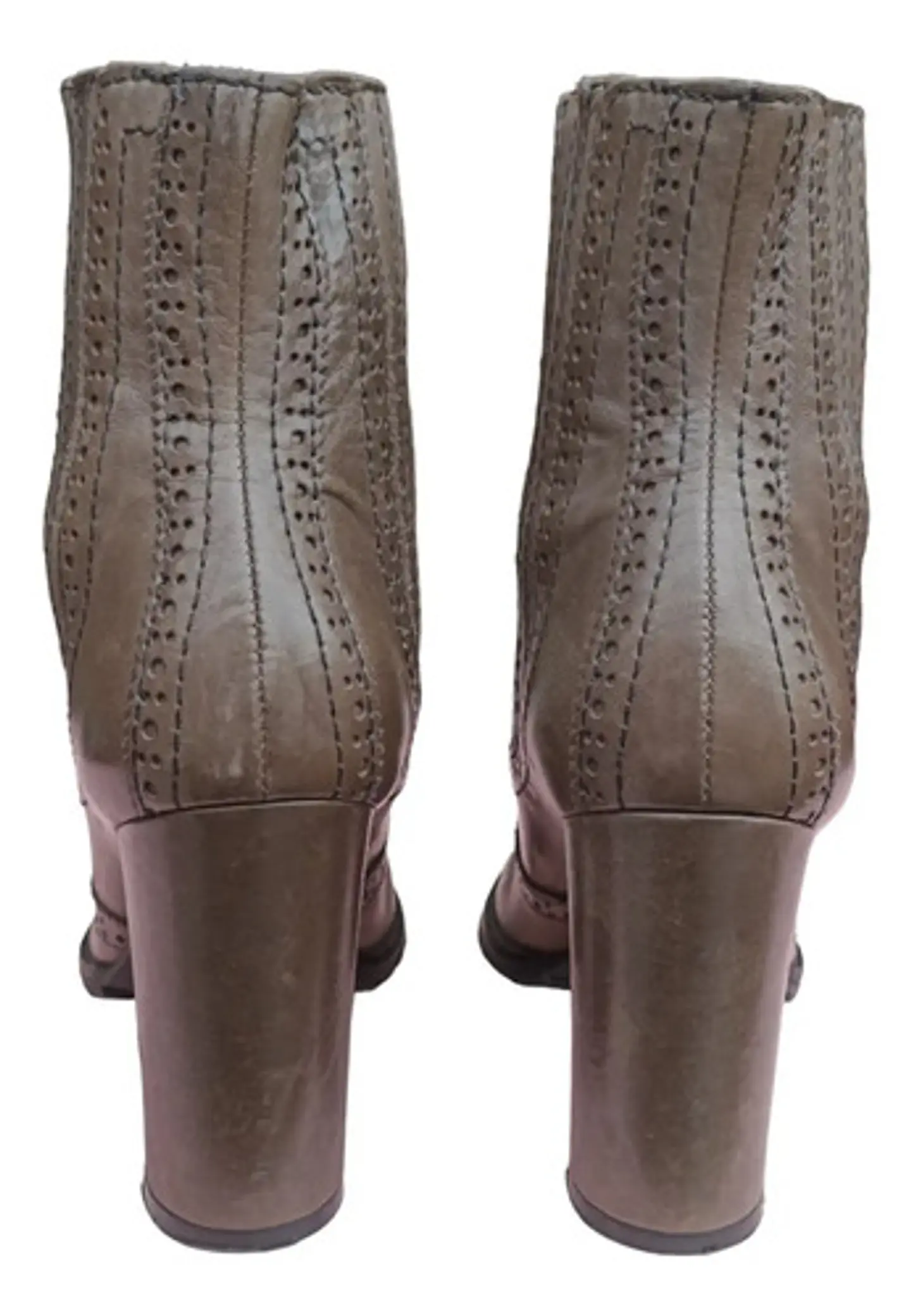 Botín De Taco Alto Y Caña Elastica Shoestock - Talla 37 6