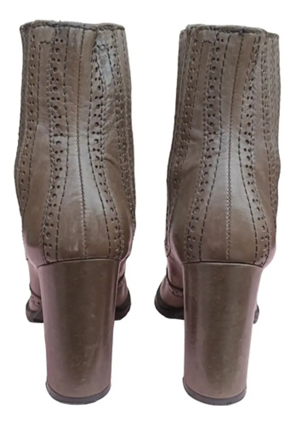Botín De Taco Alto Y Caña Elastica Shoestock - Talla 37 6