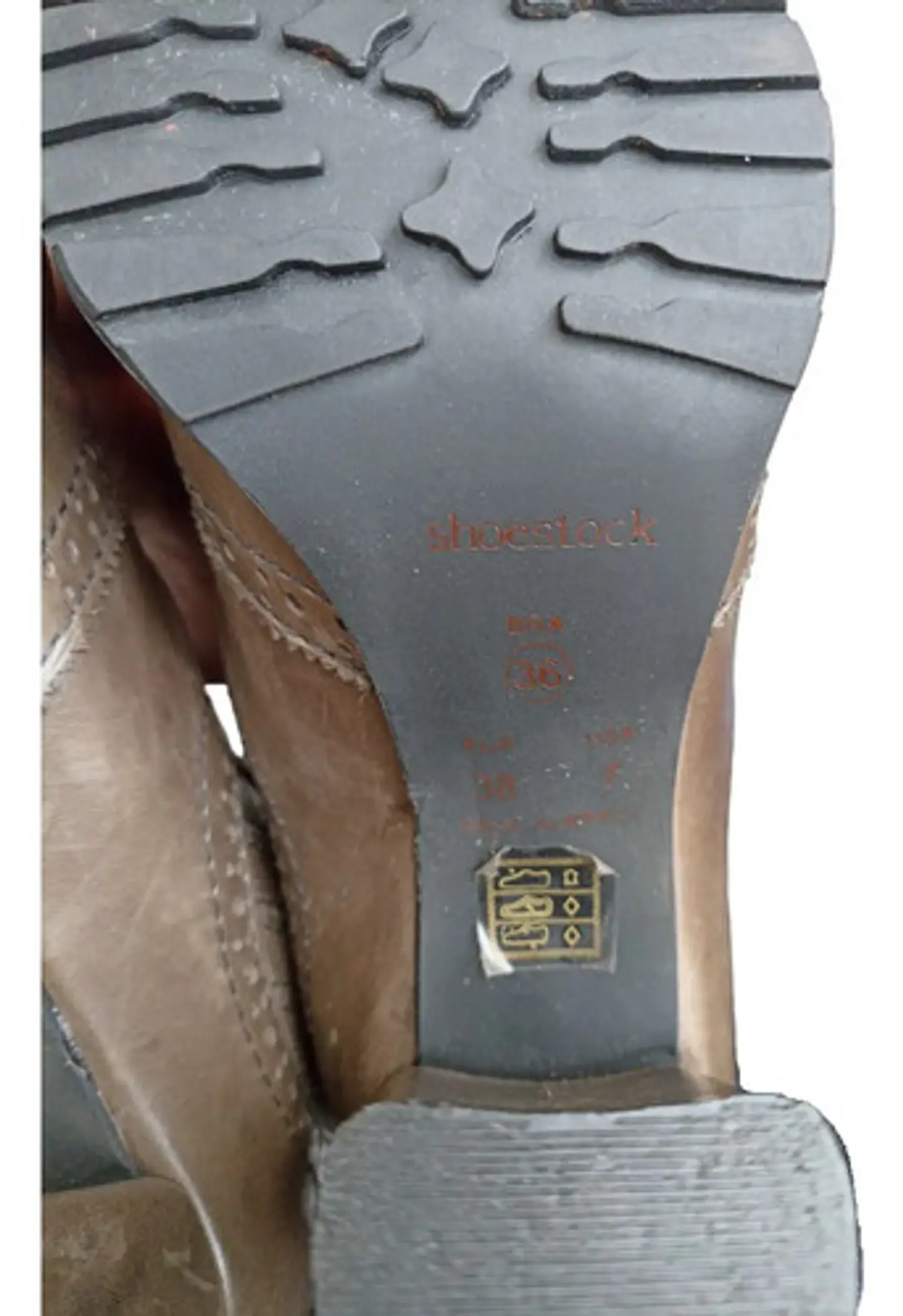 Botín De Taco Alto Y Caña Elastica Shoestock - Talla 37 9