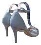 Sandalia Tacón Con Diamantes Imitación Para Mujer 38 / 38.5 - Miniatura 6