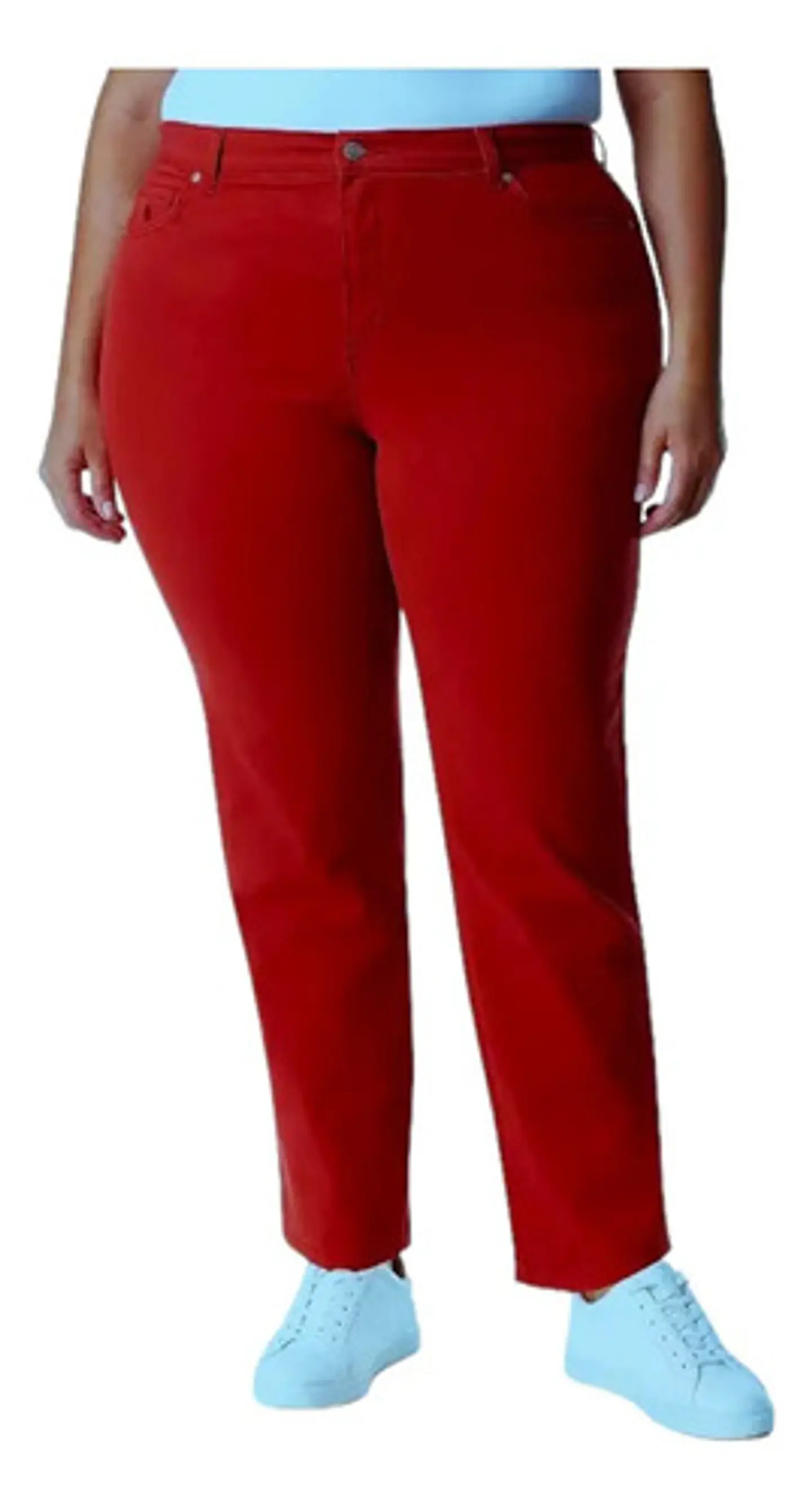 Jeans Rojos Pierna Recta Marca Style & Co. Talla 54 1