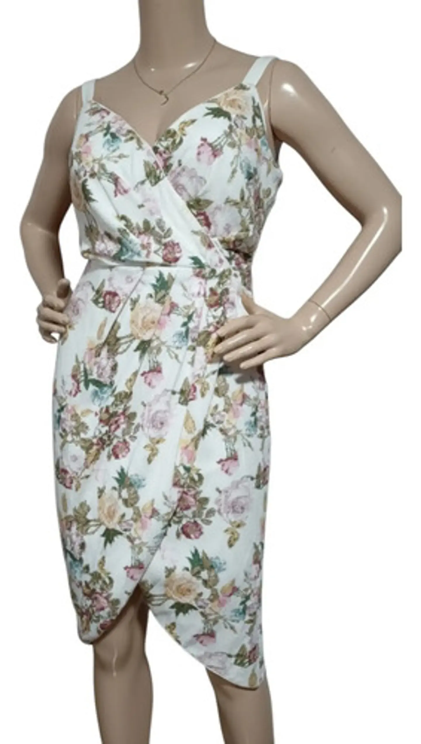 Vestido de Fiesta Floral Con Lentejuelas Tallas Grandes XL a 2XL 3