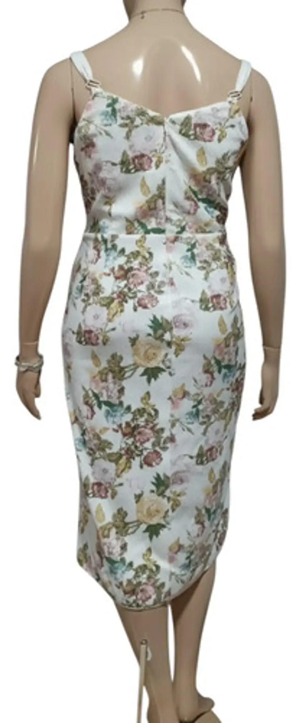 Vestido de Fiesta Floral Con Lentejuelas Tallas Grandes XL a 2XL 6
