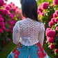 Bolero de Hilo Tejido A Mano Para Vestidos de Huasitas Niñas - Miniatura 5