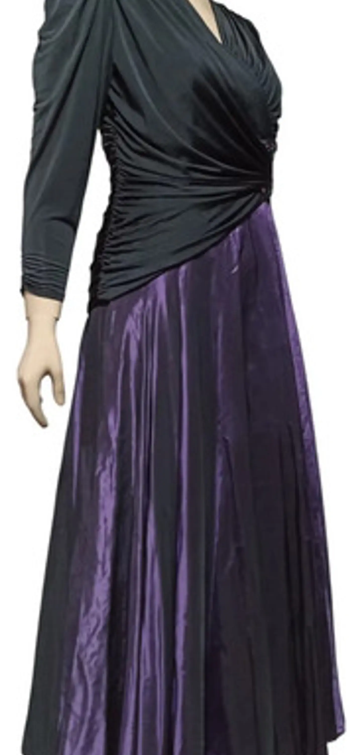 Vestido de Fiesta Vintage Años 80s Drapeado - Talla M 3