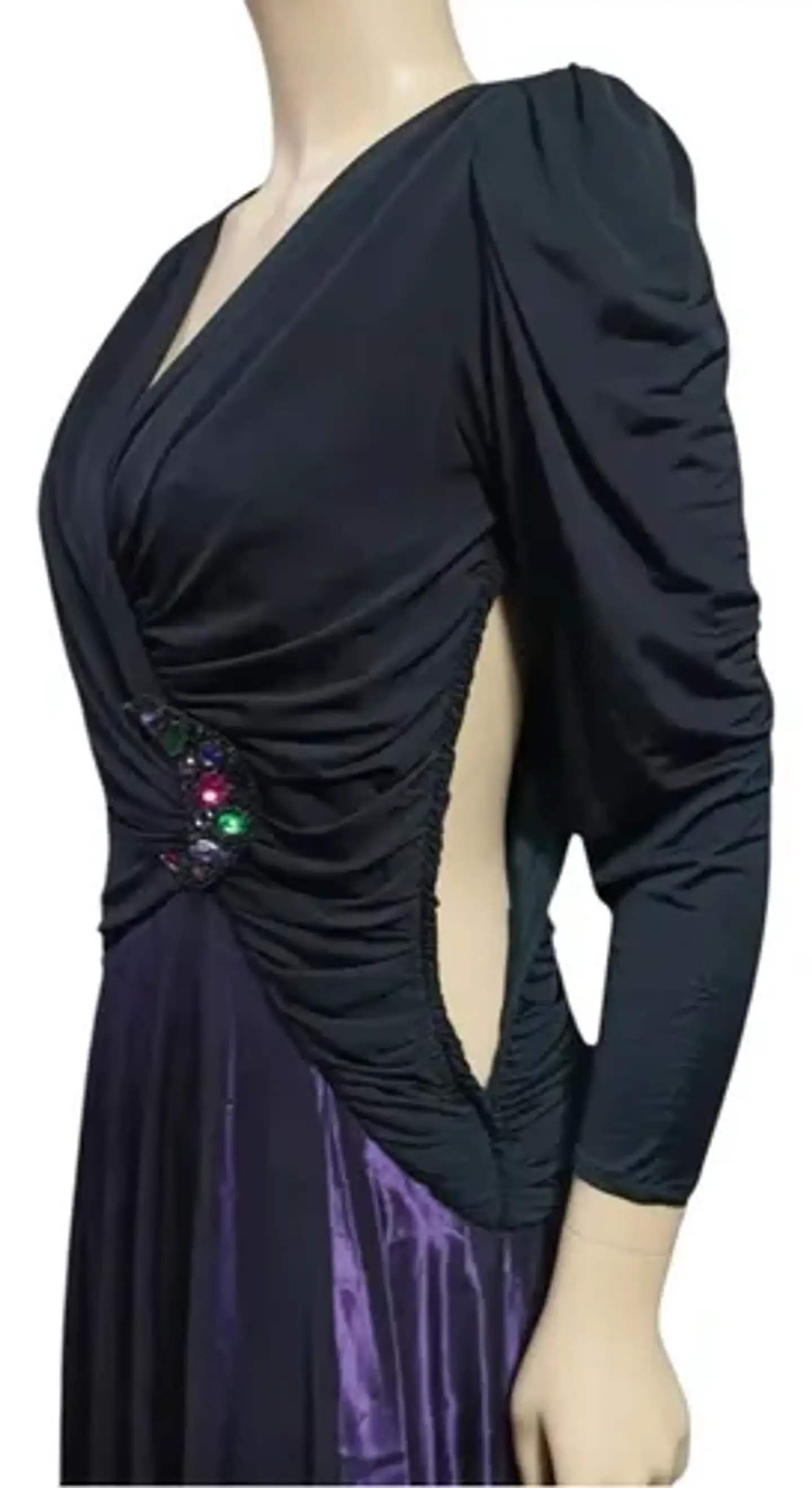 Vestido de Fiesta Vintage Años 80s Drapeado - Talla M 7